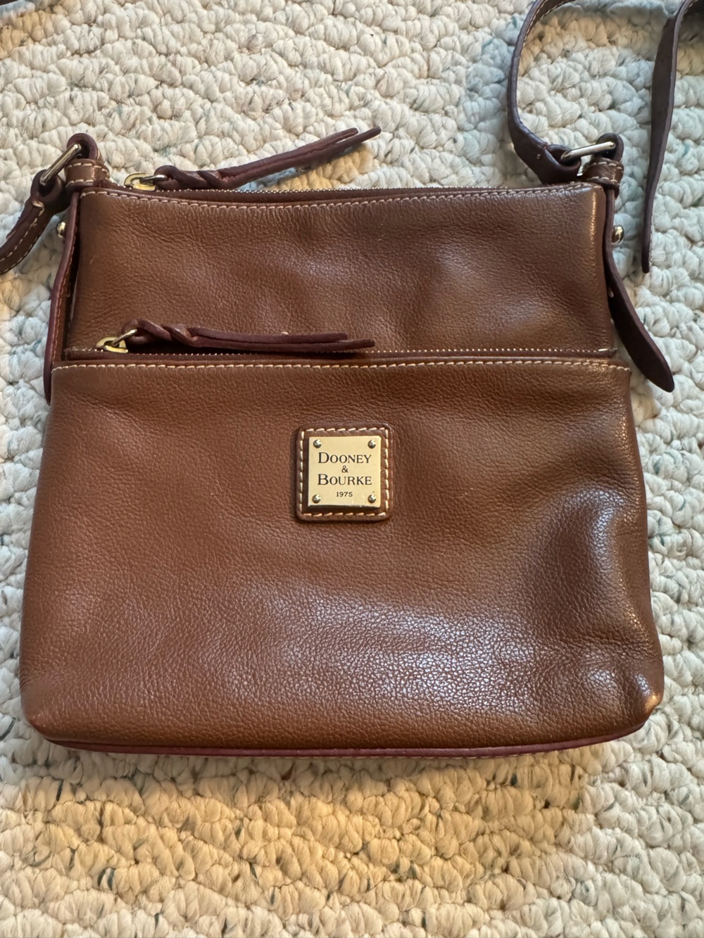 Dooney & Bourke Brown Leather Crossbody Bag